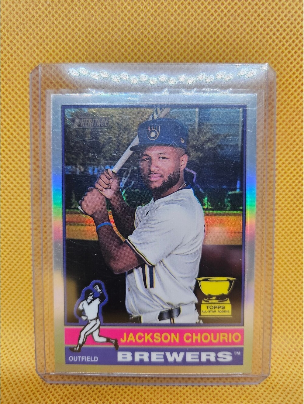 Jackson Chourio [Chrome Variation] #106 - 2025 Topps Heritage
